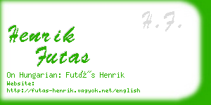 henrik futas business card